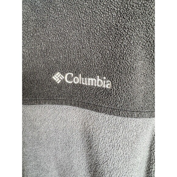Columbia Men’s M Gray Full-Zip Fleece Jacket Outdoor Hiking Camping Layering - Picture 9 of 16